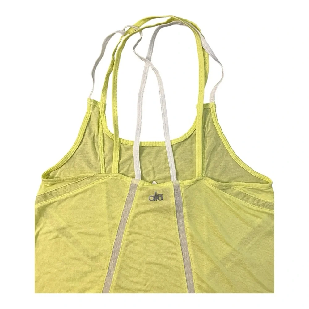 Alo Yoga Yellow Tank Top Size Small